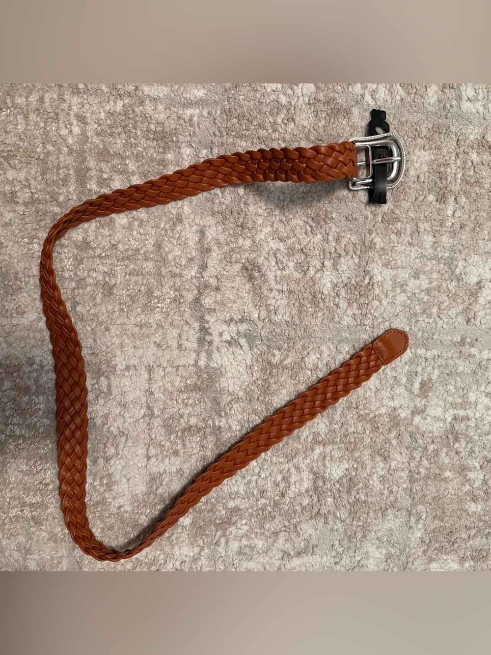 Braided Leather Belt in Brown - Women’s Accessory size S-NWT